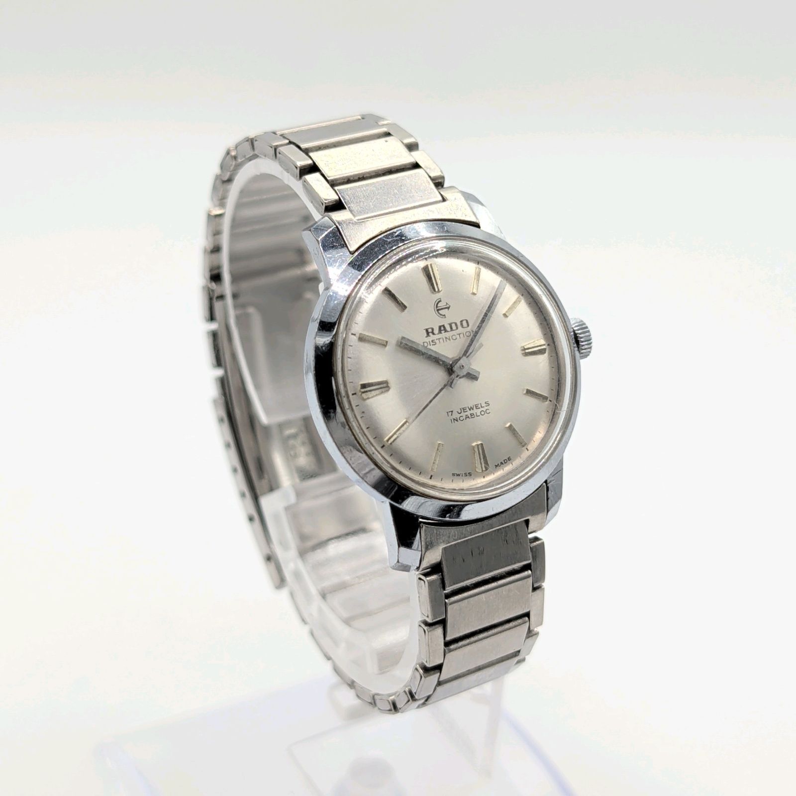 RADO レディース　手巻時計　クオーツ RADO 105071 Watch Hand-Winding Ladies Silver Round Y2K 00S ラドー