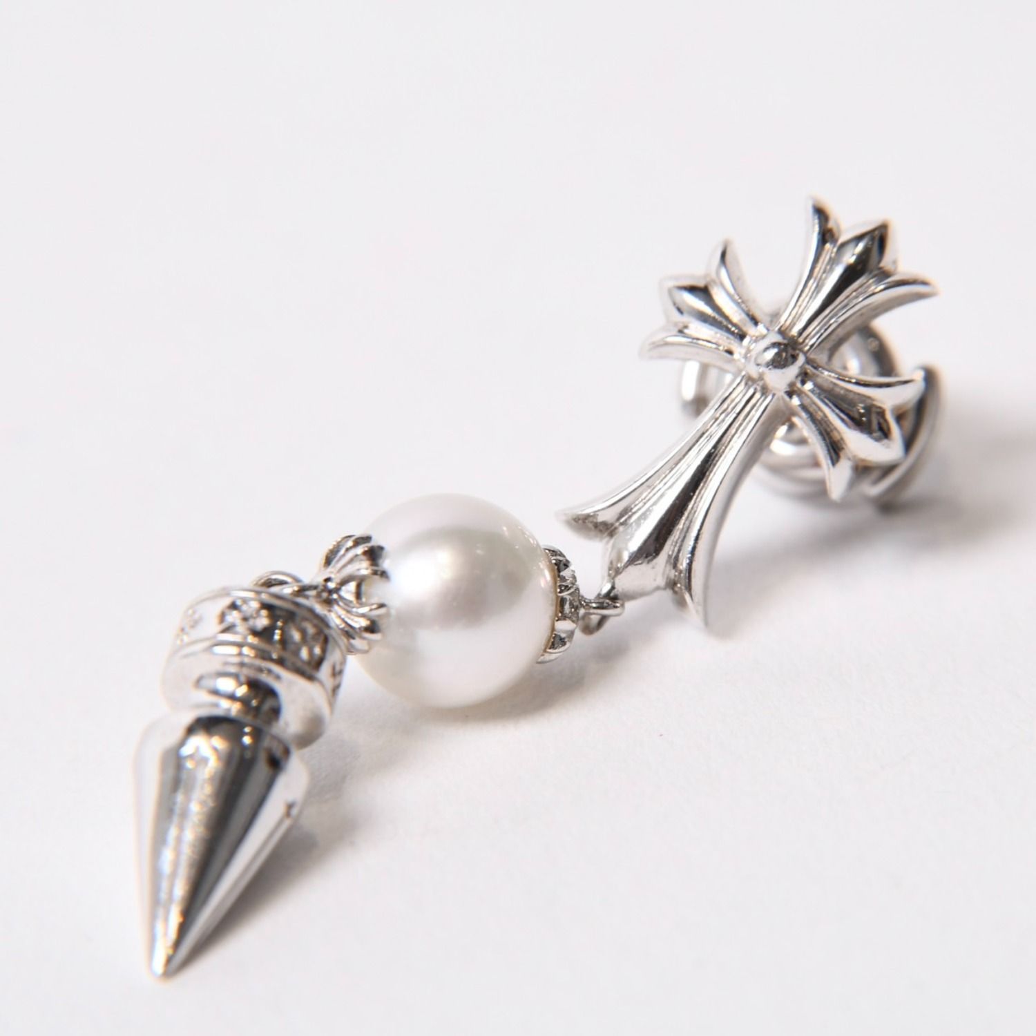 【新品未使用品】クロムハーツ ドロップピアス　特価‼️ 新品未使用 CHROME HEARTS クロムハーツ × ミキモト MIKIMOTO タイニー
