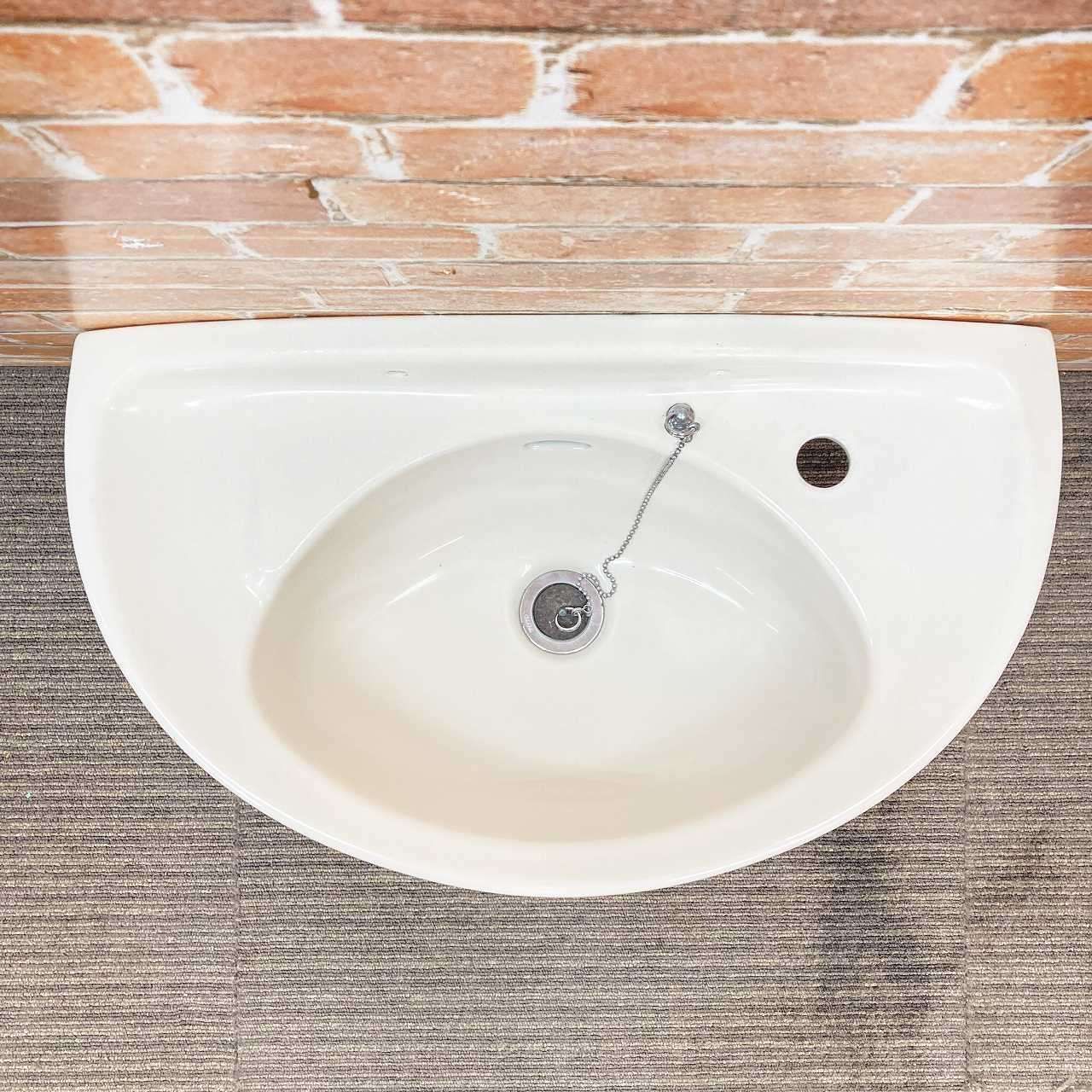 中古品】 TOTO 陶器製 手洗器 壁掛前丸手洗器(楕円型 洗面ボウル 