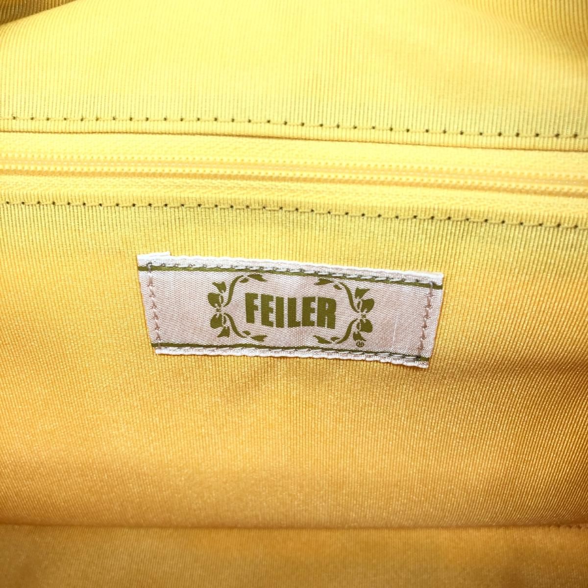 FEILER フェイラー ミニボストンバッグ ハイジチェック/シェニール織 