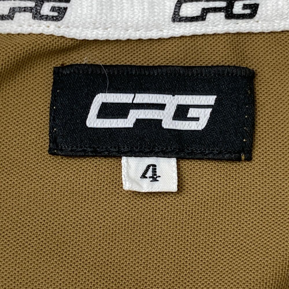 サイズ：4 CPG GOLF シーピージーゴルフ モックネック半袖Tシャツ