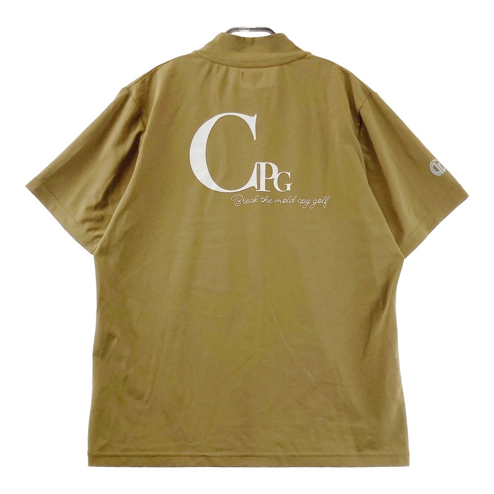 サイズ：4 CPG GOLF シーピージーゴルフ モックネック半袖Tシャツ