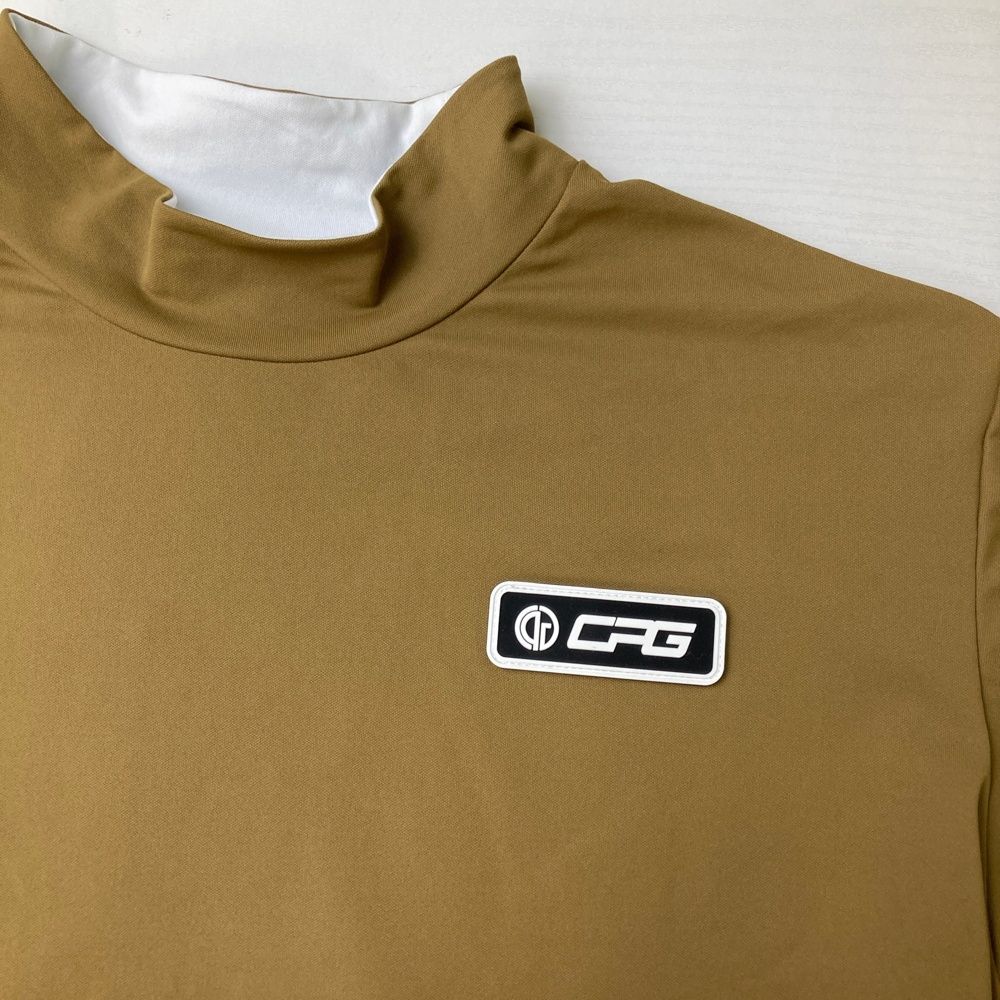 サイズ：4 CPG GOLF シーピージーゴルフ モックネック半袖Tシャツ