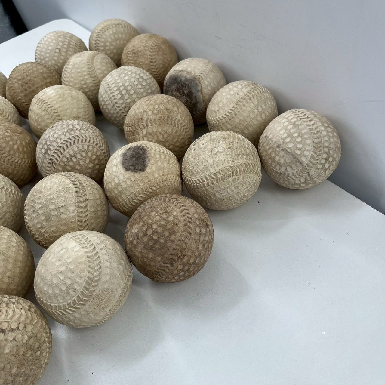 現状品 野球ボール 軟式 中古 まとめ売り 約25球 練習球 キャッチ 