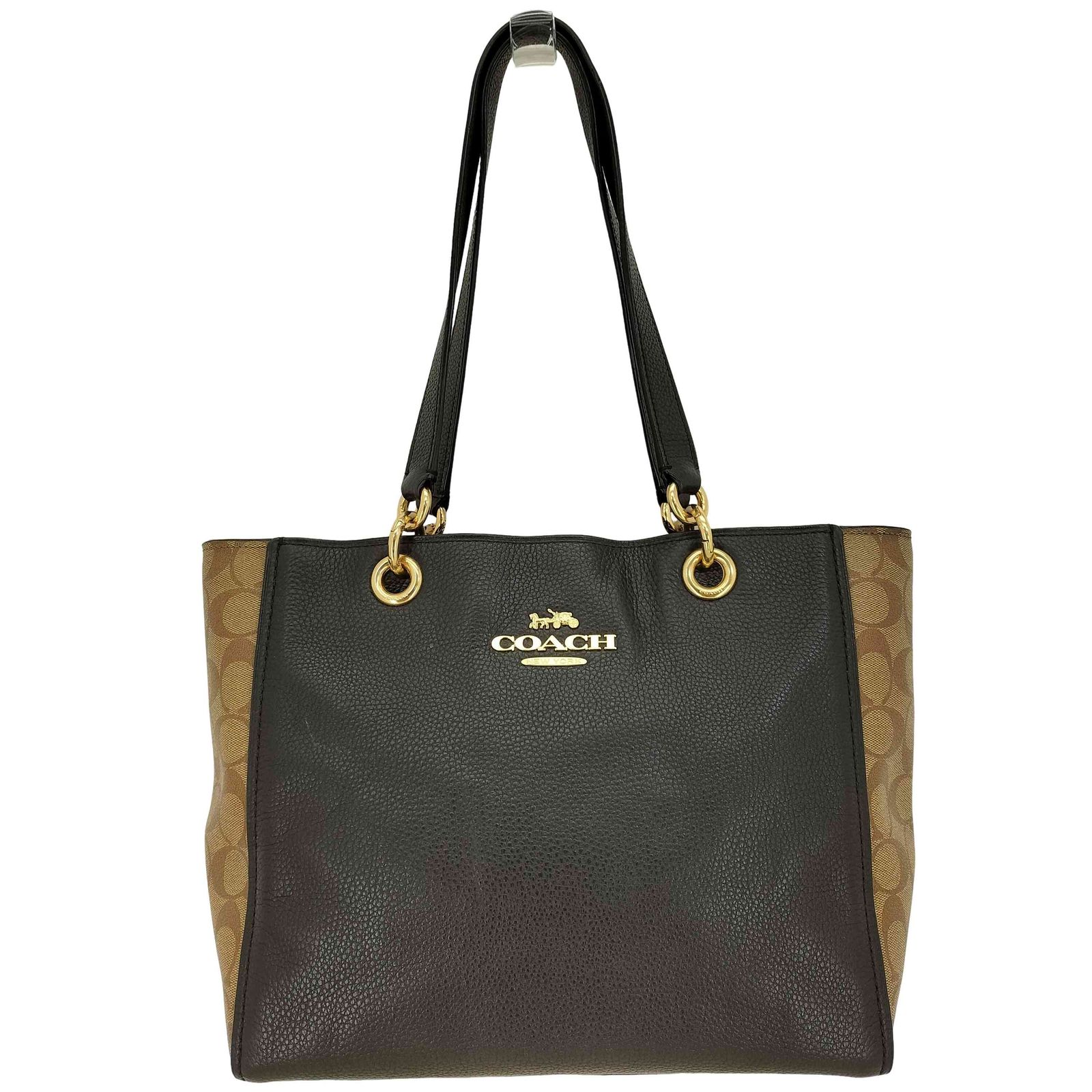 コーチ COACH シグネチャー切替 レザートートバッグ レディース 表記無 