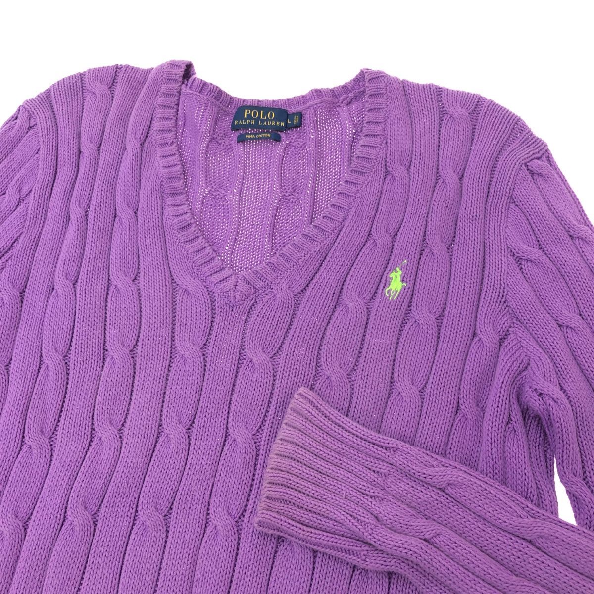 POLO RALPH LAUREN ポロラルフローレン ケーブルコットンニット サイズ 