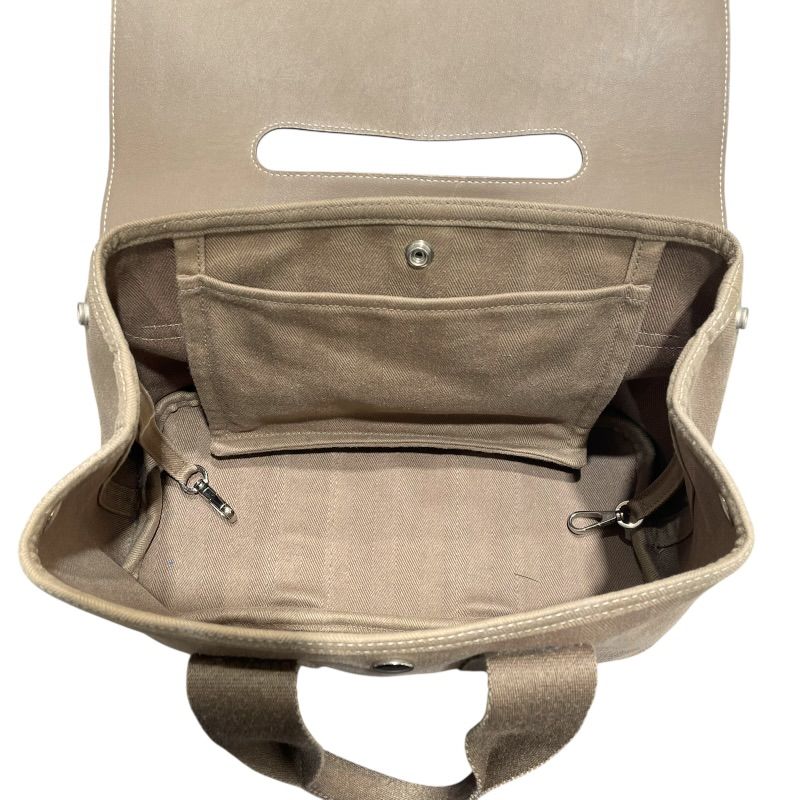 エルメス HERMES ヴァルパライソPM □O刻 エトゥープ トワル・レザー