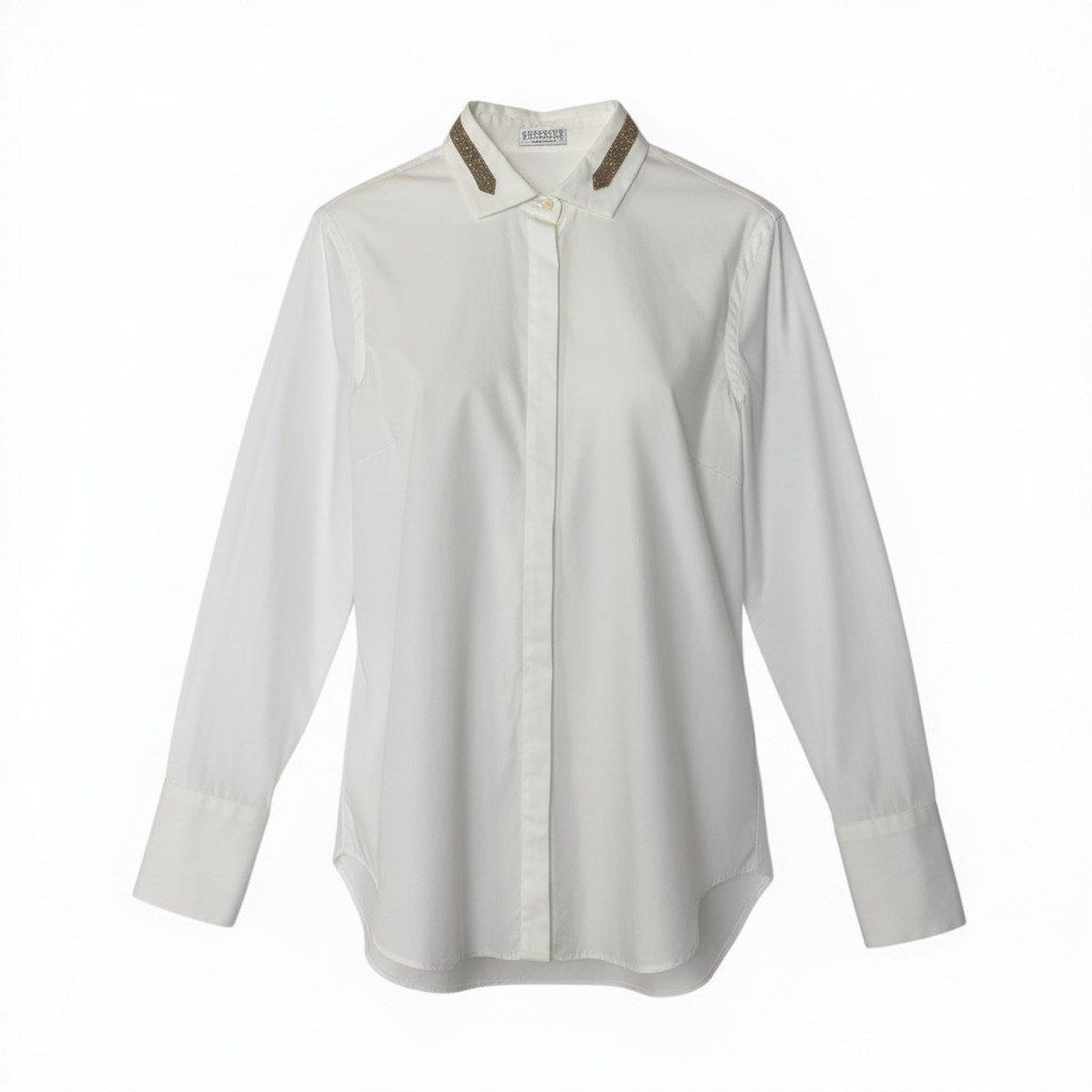 83c27 BRUNELLO CUCINELLI ブルネロクチネリ ロングスリーブシャツ 