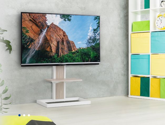 新品】ハヤミ工産 テレビスタンド 壁寄 65v型まで対応 KF-260W