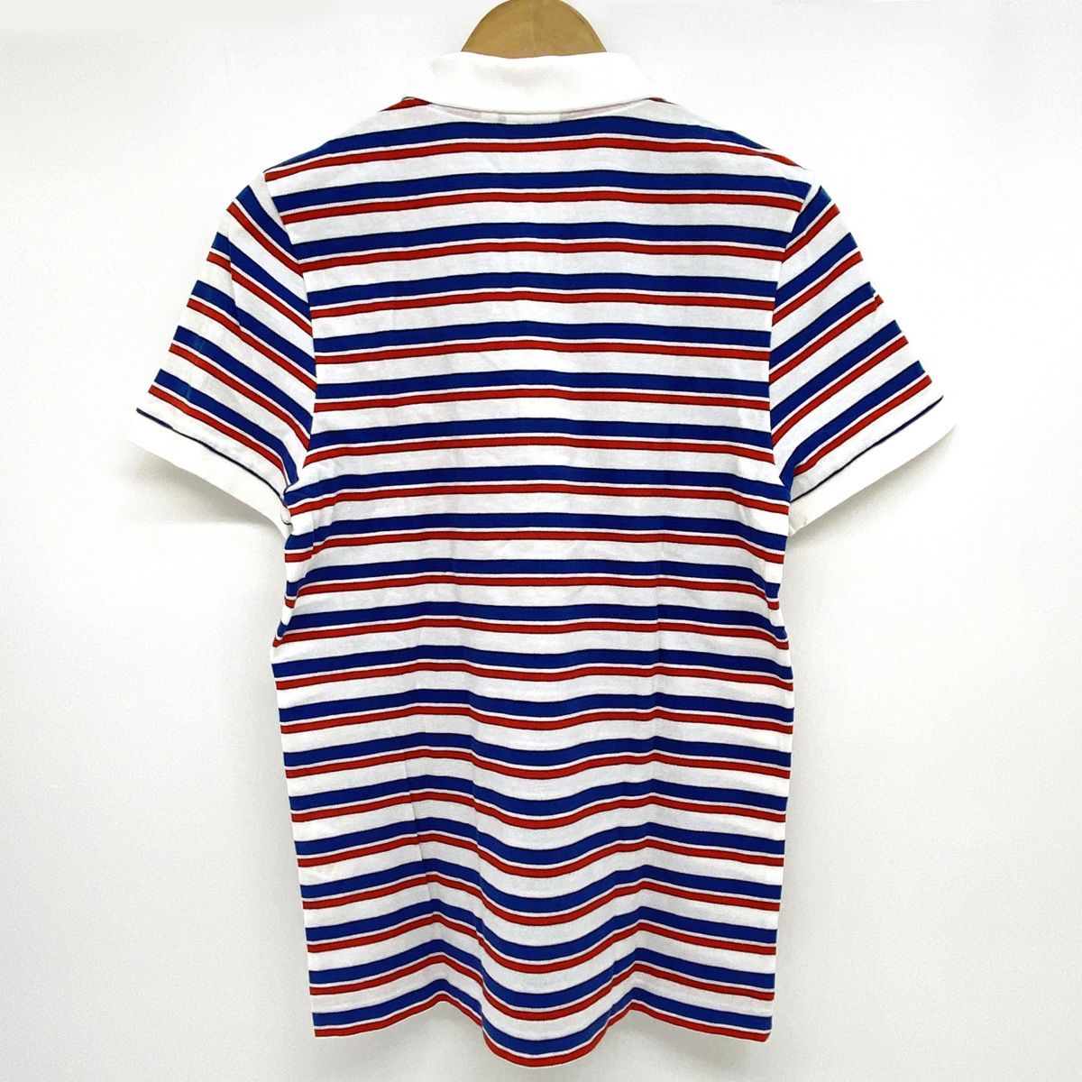 LACOSTE ラコステ ボーダー柄 半袖 ポロシャツ PH4989 AB-12 サイズ4 