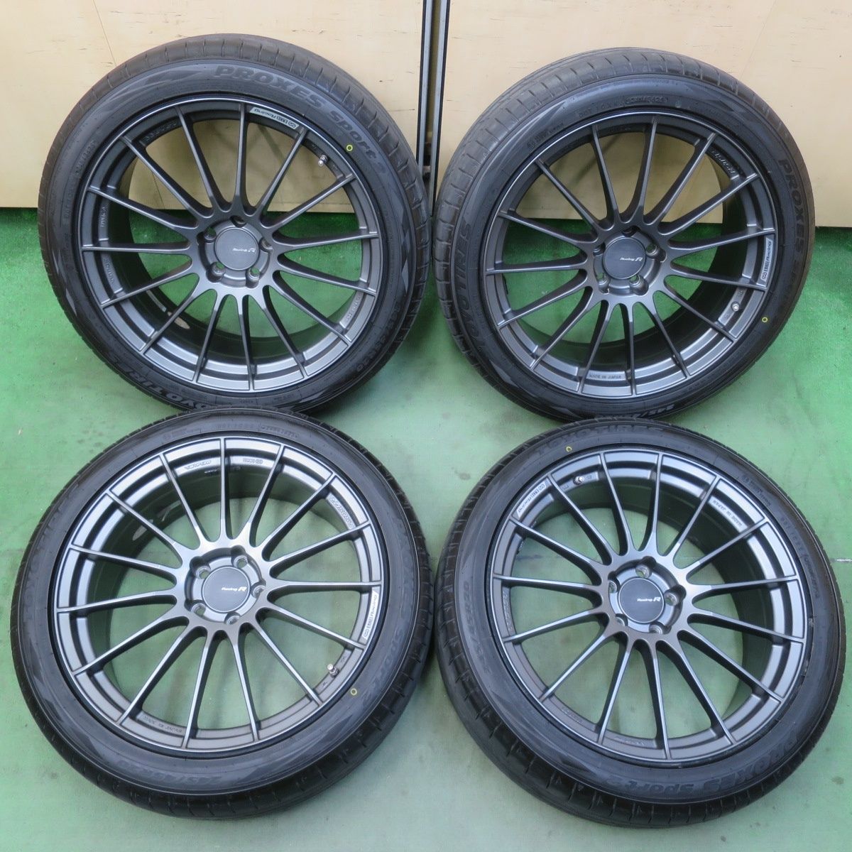 センサー付！バリ溝！25年！キレイ！ほぼ10分☆ENKEI Racing RS05RR 
