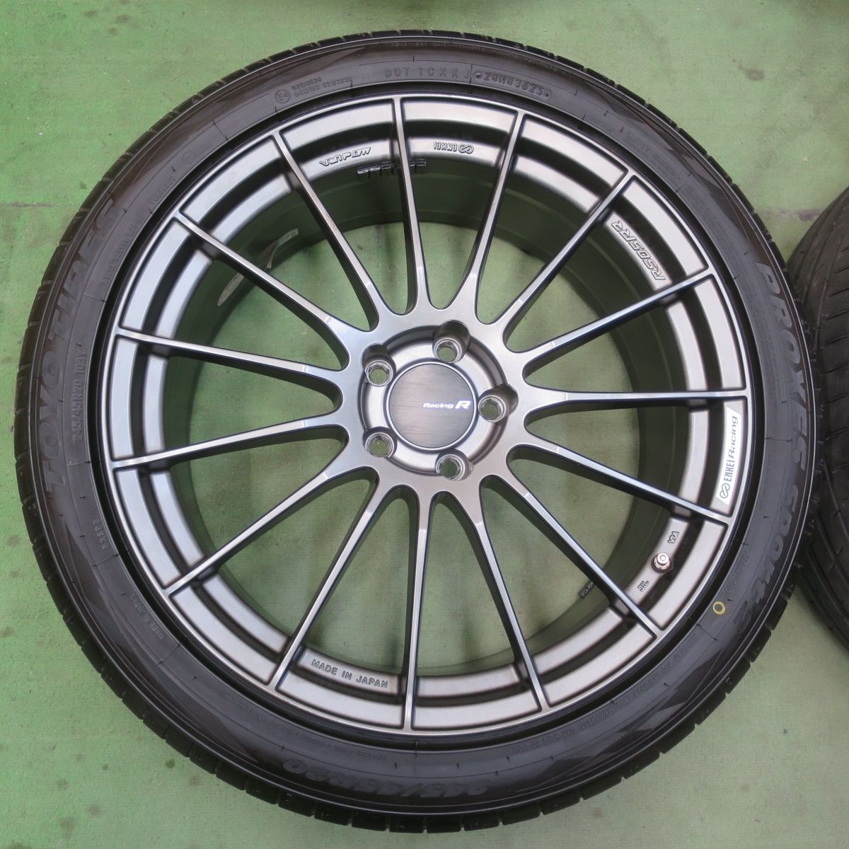 センサー付！バリ溝！25年！キレイ！ほぼ10分☆ENKEI Racing RS05RR 