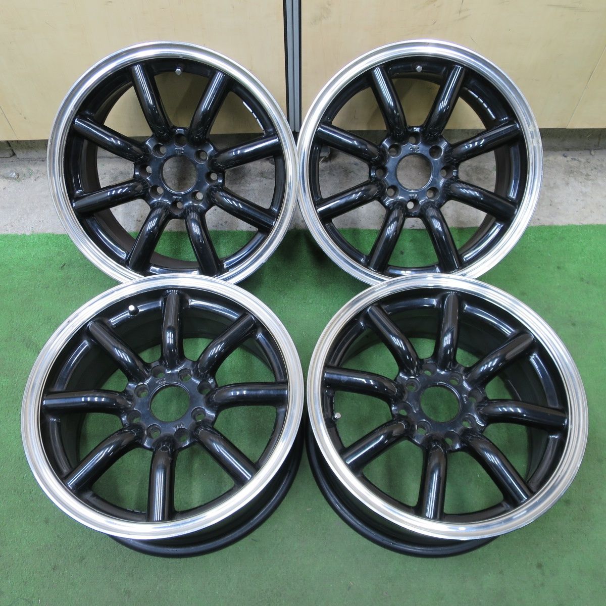 送料無料] 4本価格☆社外 アルミ ホイール 15インチ 15×7.0J PCD100 