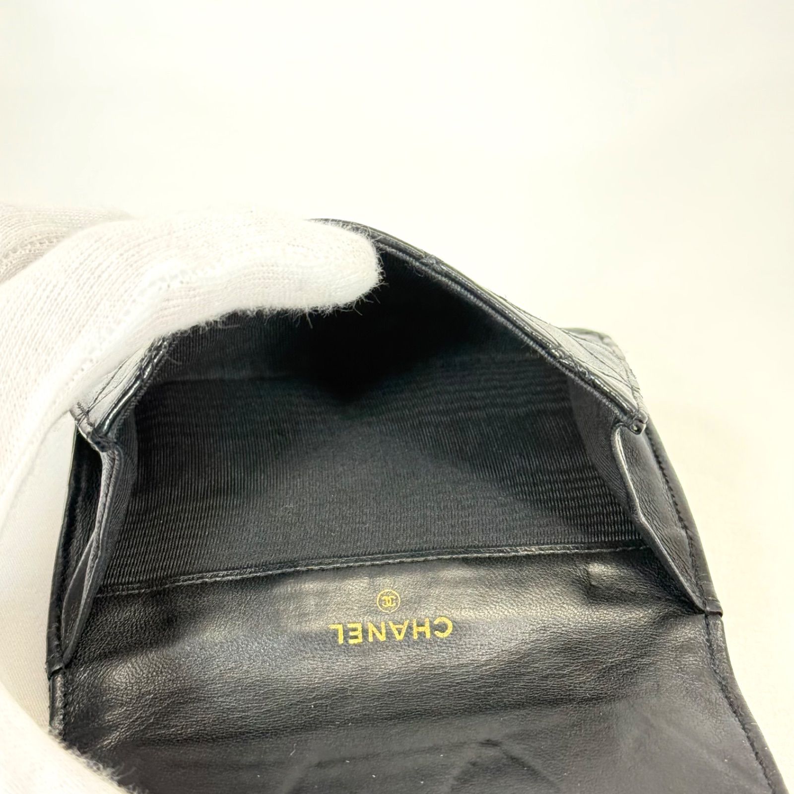 美品】CHANEL シャネル ココマーク ビコローレ Wホック コンパクト 二