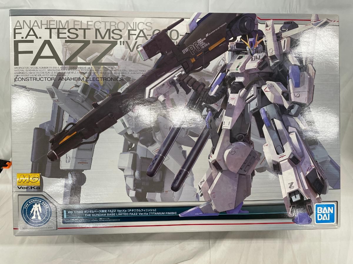 ♪【未開封】1/100 MG FA-010A FAZZ Ver.Ka チタニウム ♪【未開封】1/100 MG FA-010A FAZZ Ver.Ka チタニウム