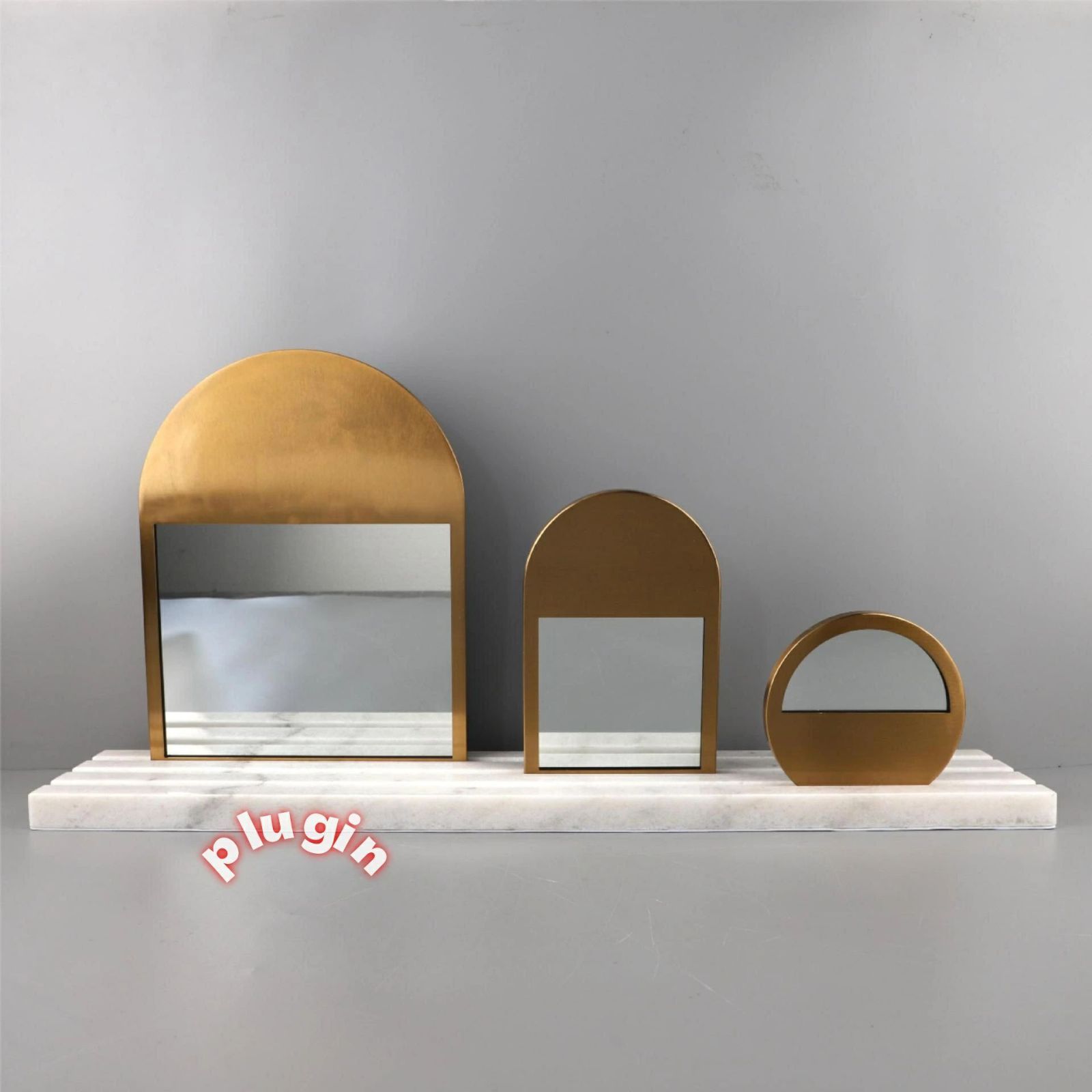 2026年 北欧クリエイティブ幾何大理石メタルデスクトップ装飾品リビングルームホテルエントランスモデルルームソフト装飾ホ