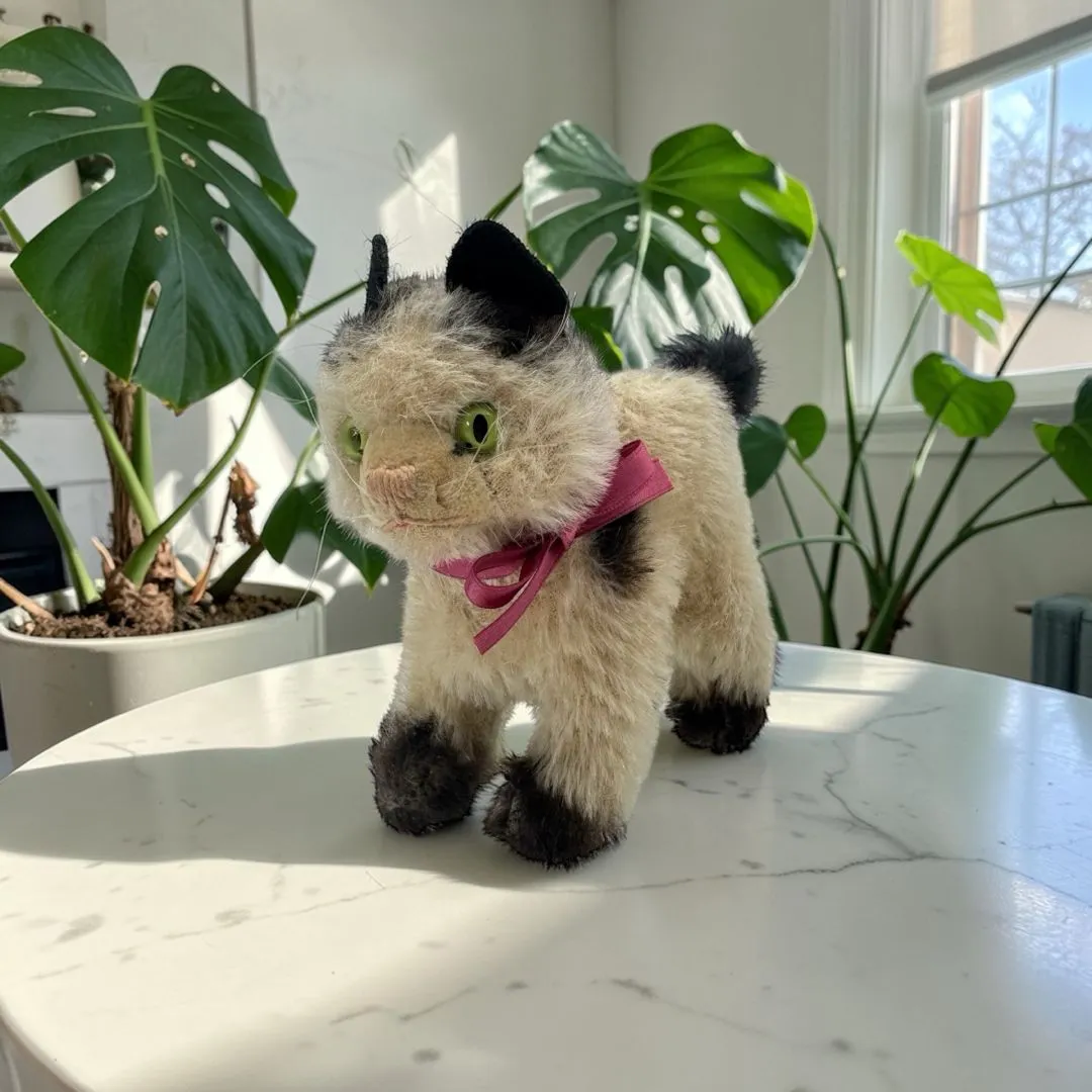 小さなトラ猫のぬいぐるみ テディキャットドイツヴィンテージ検