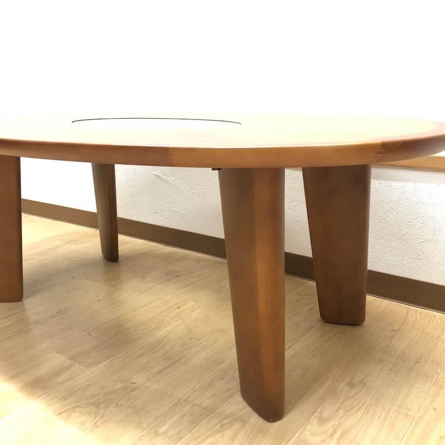 ss8475 【中古】 マルニ センターテーブル オーバル 110×60cm 真ん中に 