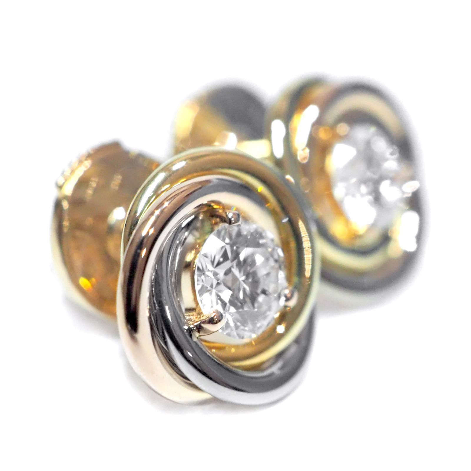 Cartier カルティエ トリニティ K18YG K18WG K18PG ダイヤモンド