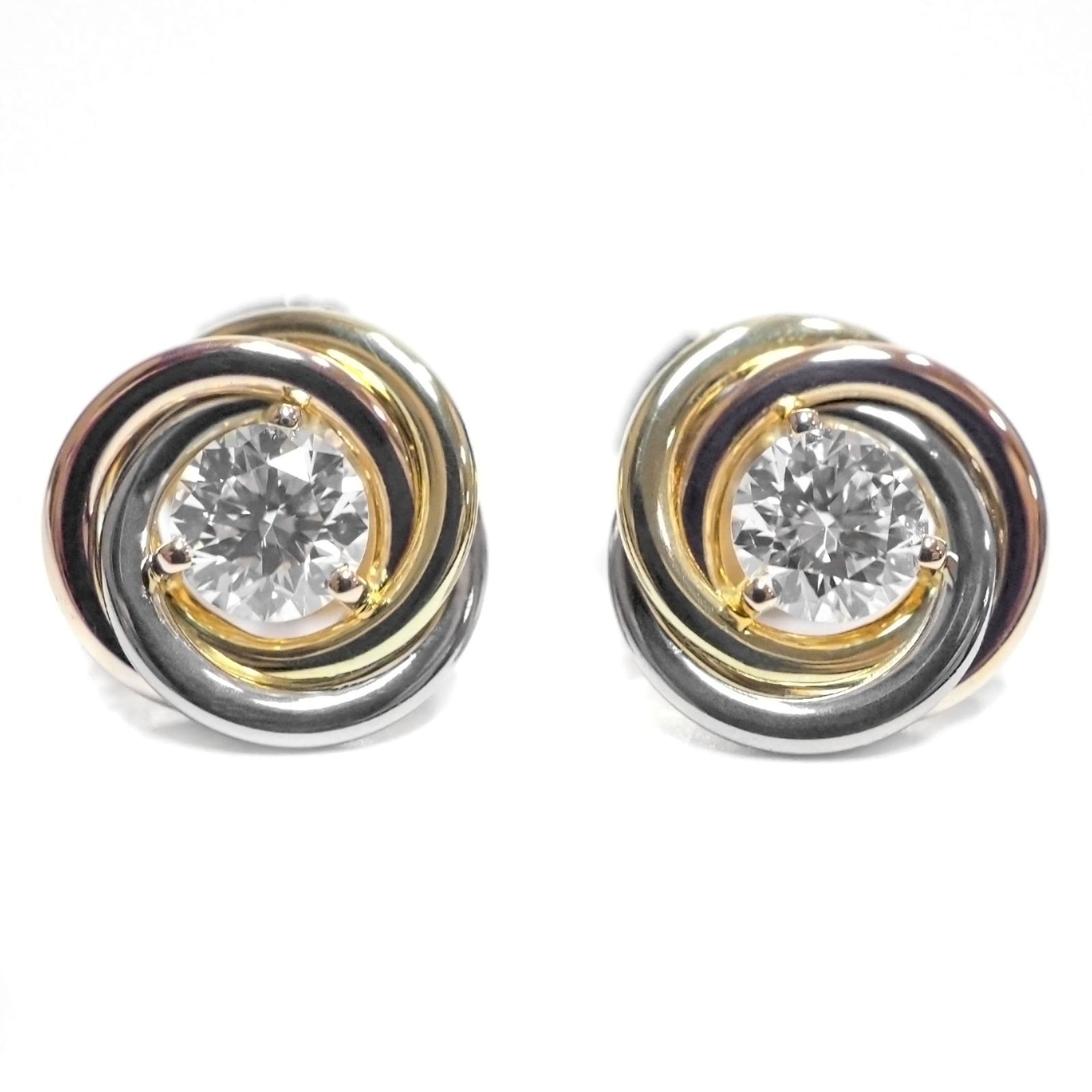 Cartier カルティエ トリニティ K18YG K18WG K18PG ダイヤモンド