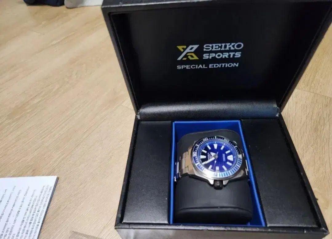  セイコー SAMURAI ブルーライン スペシャルエディション 名機 日本向けサイズ 自動巻き時計 腕時計(アナログ)