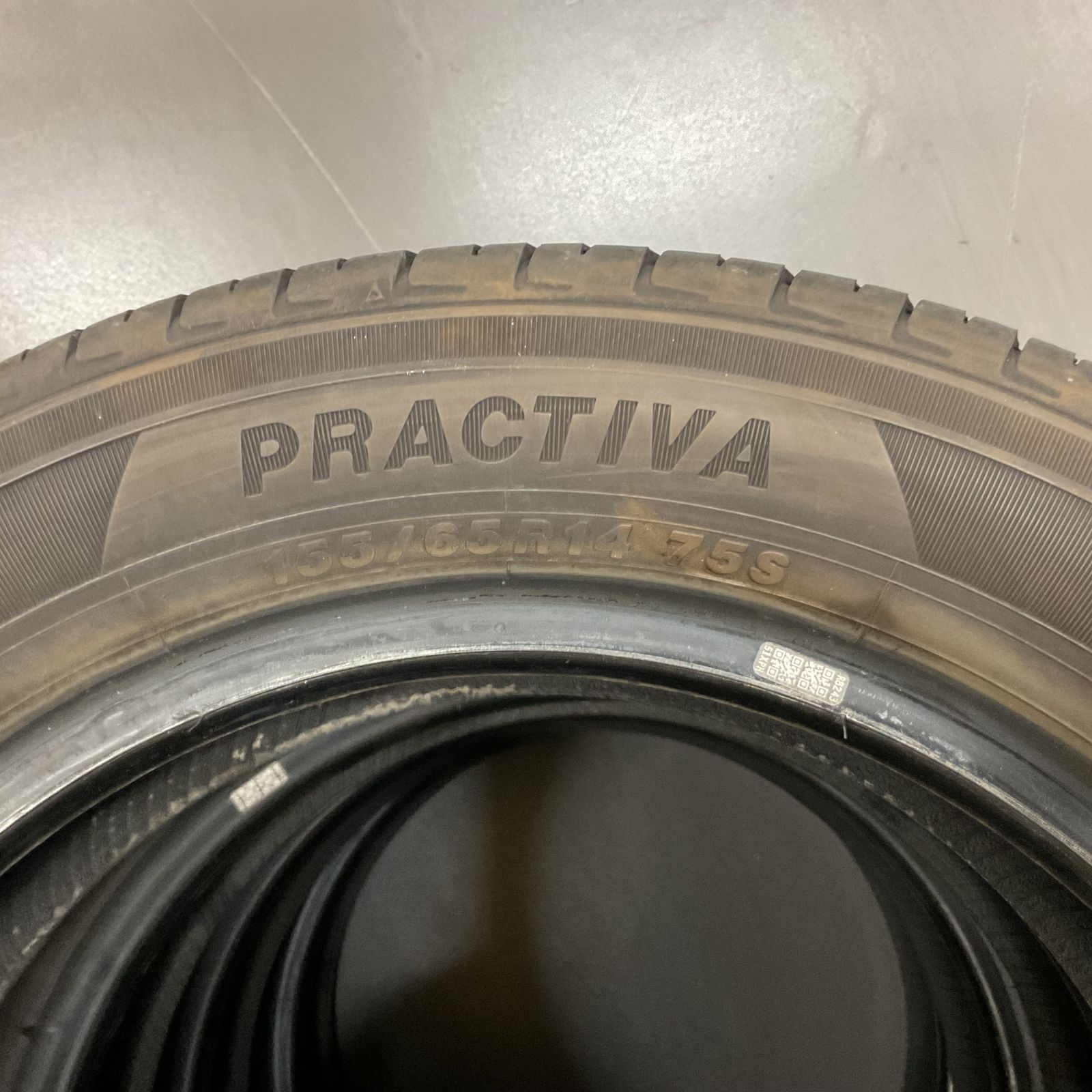 PRACTIVA 155/65R14 75S サマータイヤ 2025年製 4本セット【中古