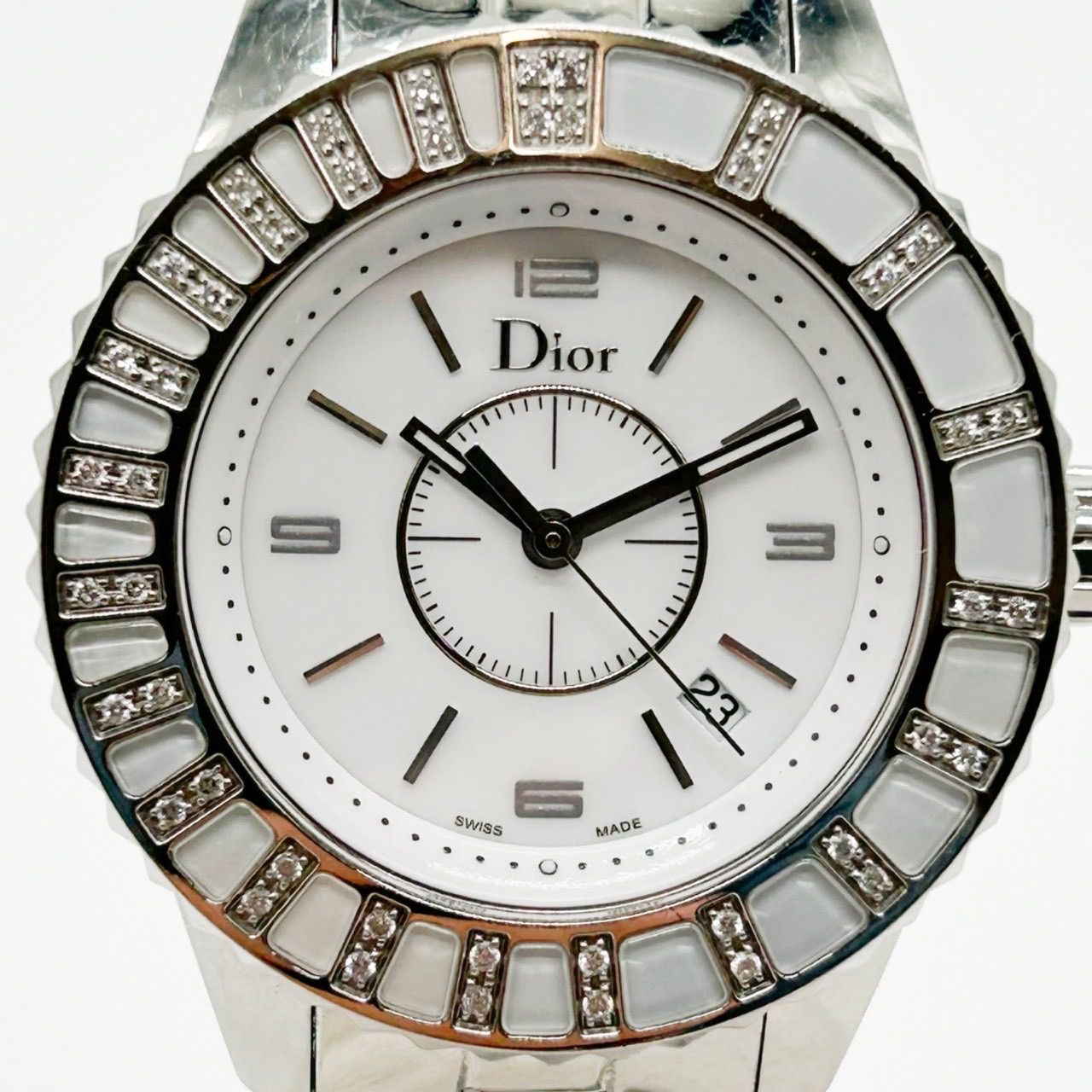 Christian Dior クリスチャンディオール ダイヤベゼル デイト 時計