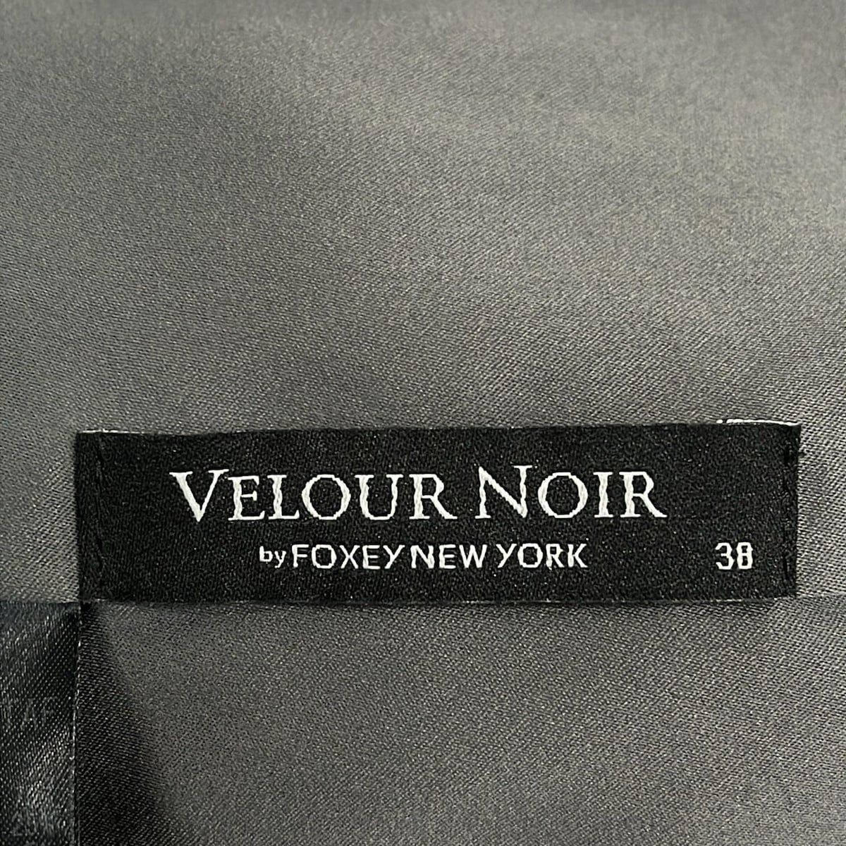 VELOUR NOIR by FOXEY NEWYORK(ベロアノワールバイフォクシー ニューヨーク) パーカー サイズ40 M レディース - 黒 長袖/ベロア/ショート丈 ベロアノワールバイフォクシー ニューヨーク/パーカー/黒/サイズ：40の