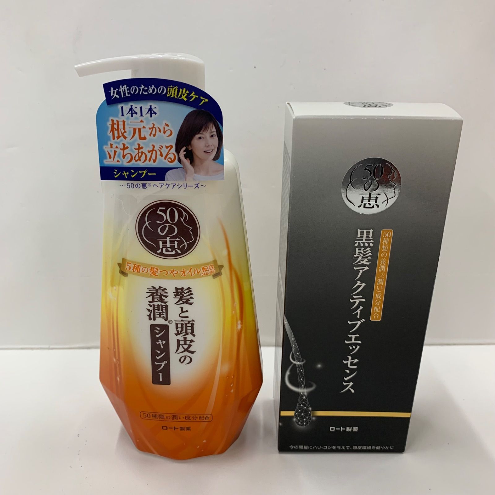 K2733 ロート製薬 50の恵 髪と頭皮の養潤シャンプー 400ml / 黒髪 