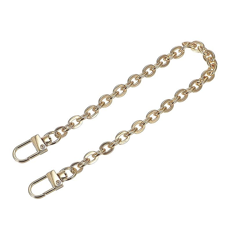 [Brand New] uxcell bag chain 20 cm wide 7 mm shoulder strap handle handle replacement repair shoulder bag wallet for smartphone strap gold 0