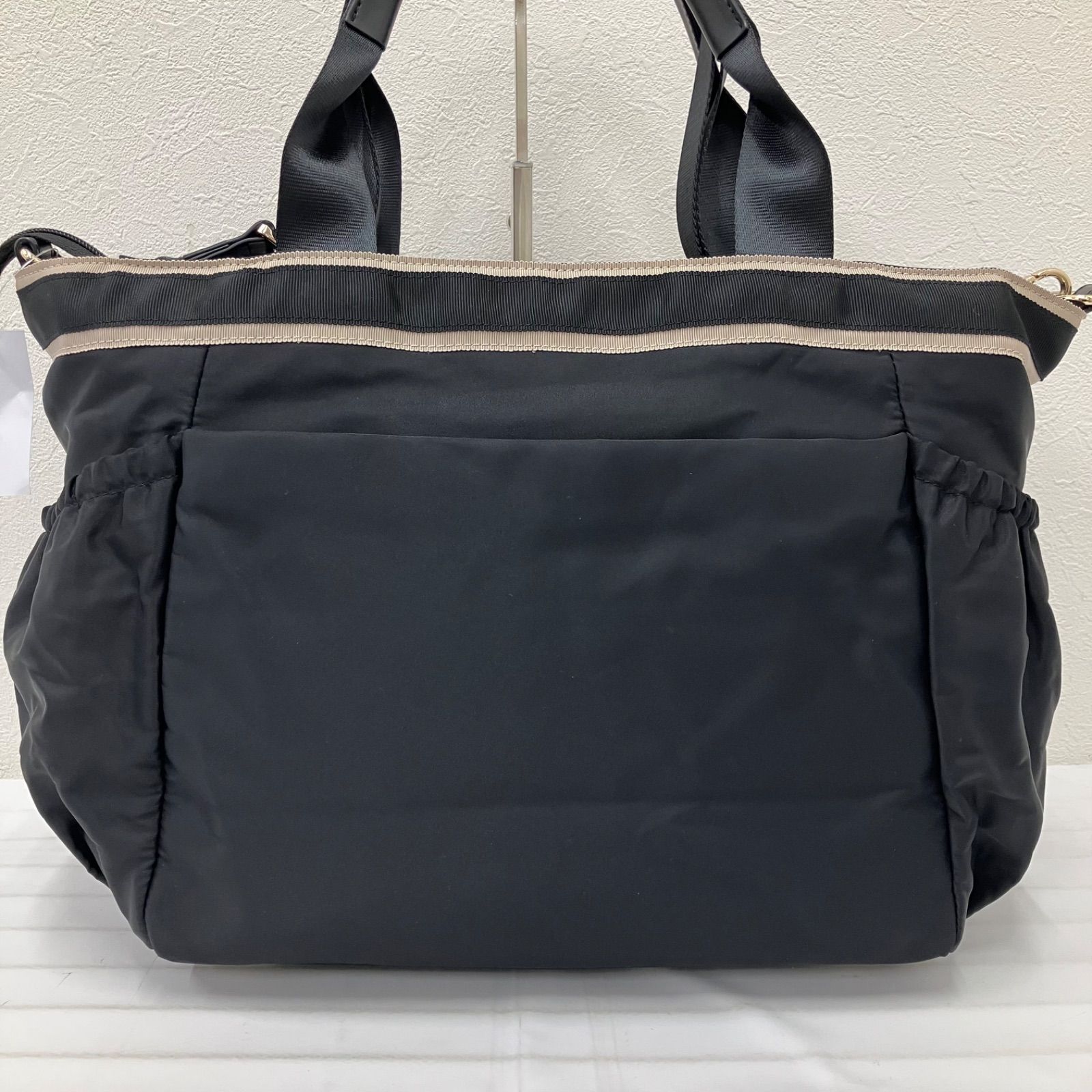Y1166 TOCCA トッカ トートバッグ 2way ショルダーバッグ ロゴ リボン 