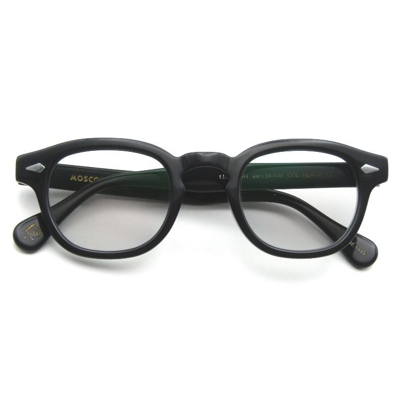 MOSCOT モスコット メガネフレーム LEMTOSH 44 度入り 中国製 レムトッシュ ボスリントン ボストン/ウェリントン BLACK ...