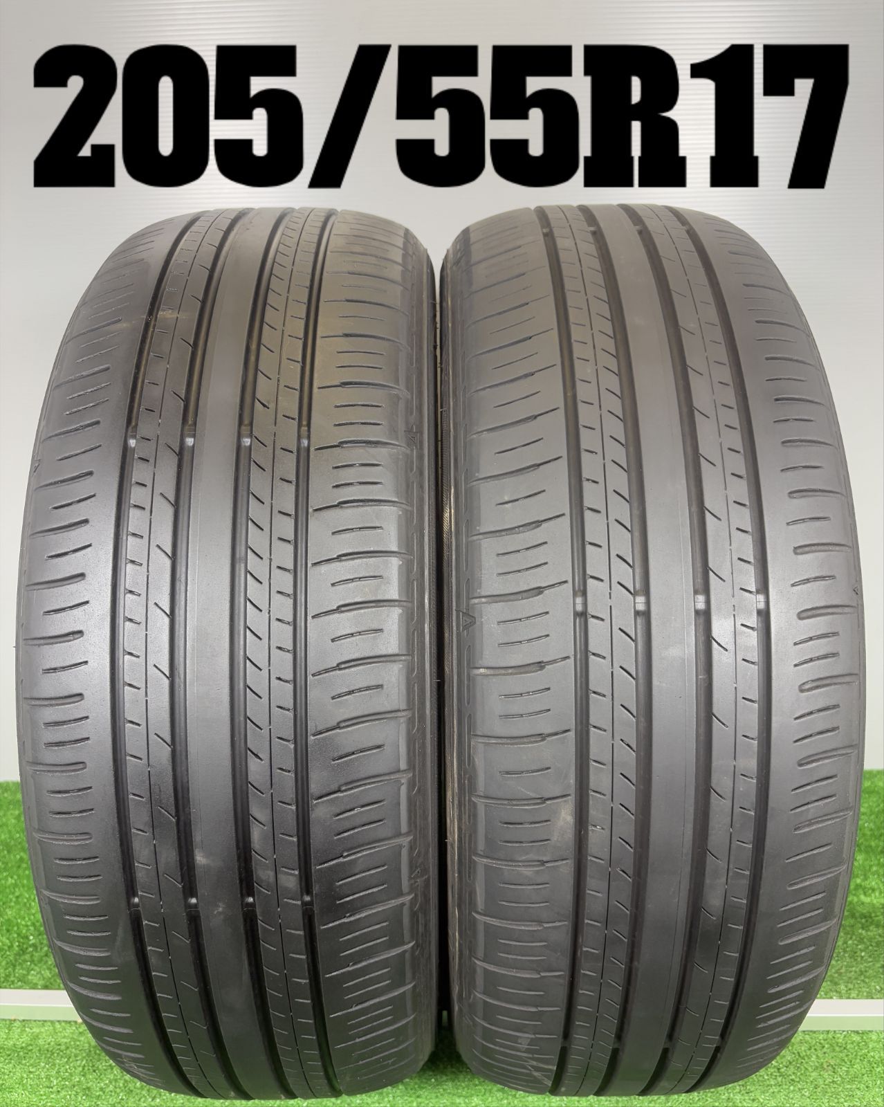 送料無料☆205/55R17 ダンロップ EC300+ 2022年製 2本 夏 タイヤ 