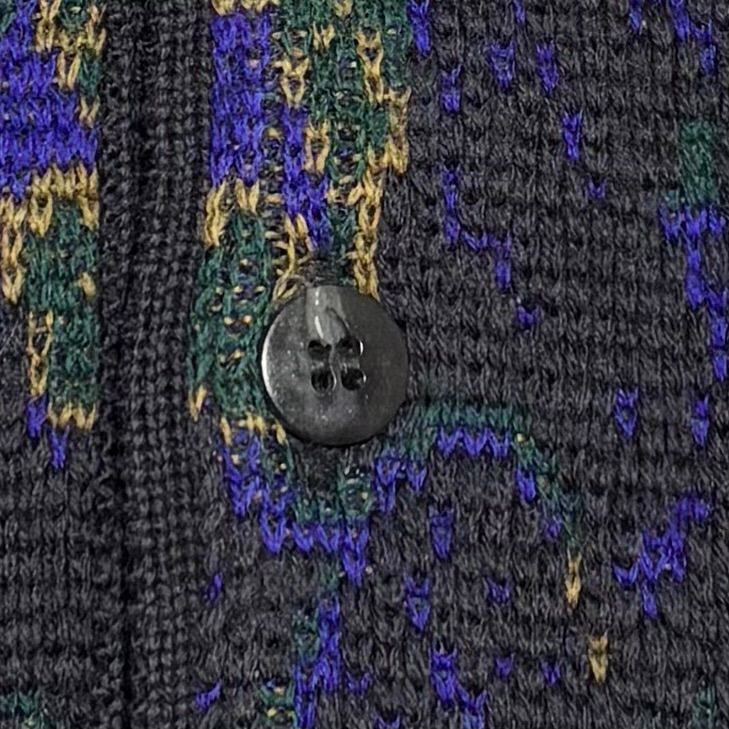 Vintage ヴィンテージ KnitPolo ポロニット ハーフボタン 90s 日本製 