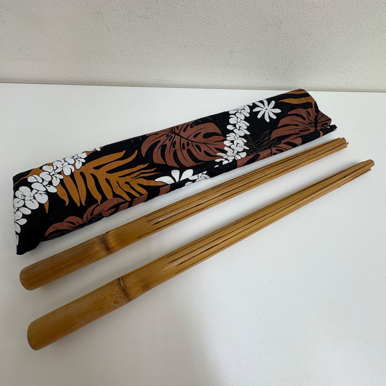 푸이 리훌라 댄스 약 50cm 대나무 하와이안 포크 타악기 케이스 포함