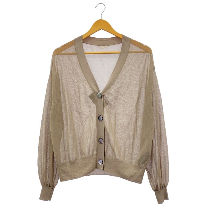 L'Appartement (アパルトモン) Sheer Cardigan 23080560401210 L'Appartement (アパルトモン) Sheer Cardigan 23080560401210