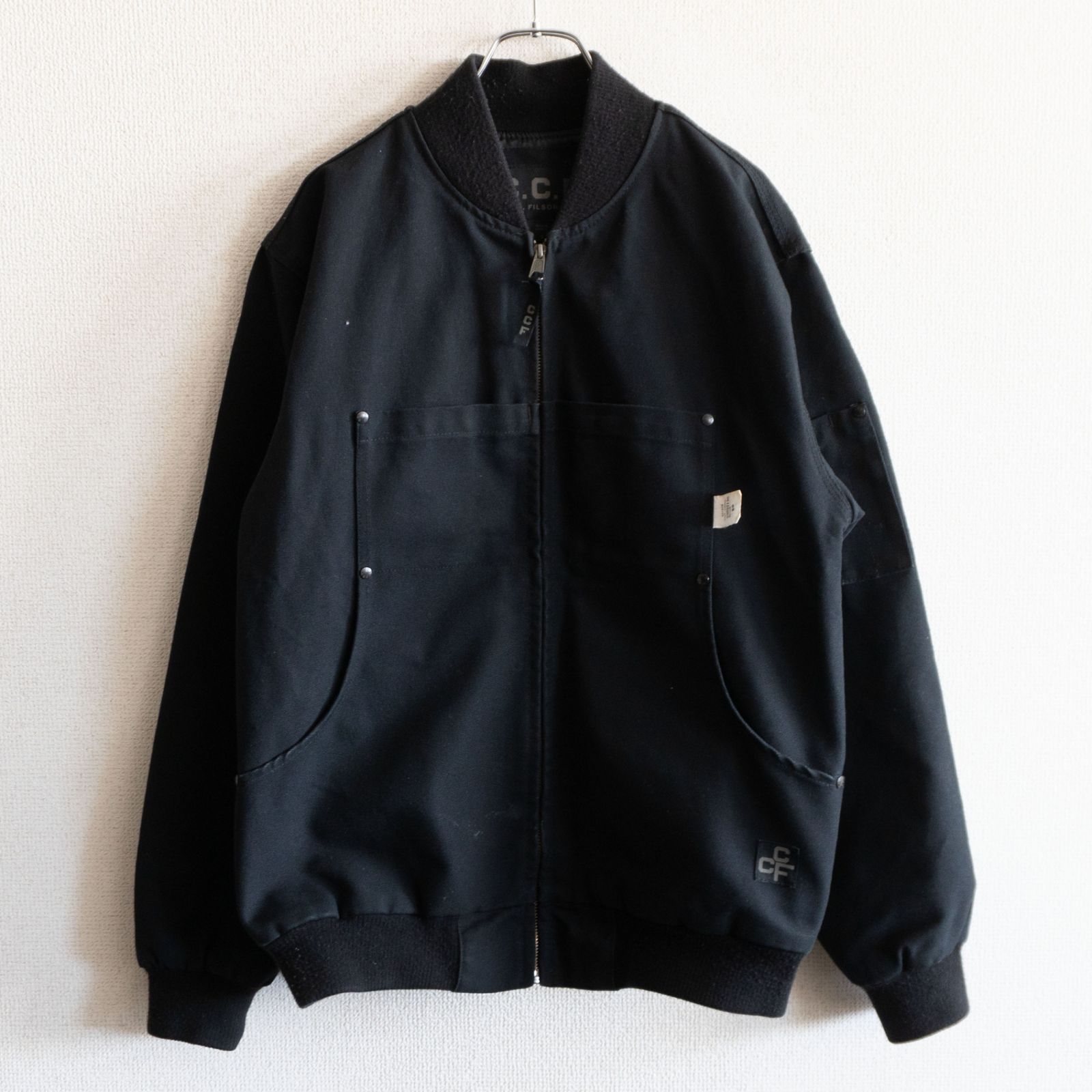 美品】C.C.F. FILSON【ダック ボンバージャケット】S ブラック カナダ