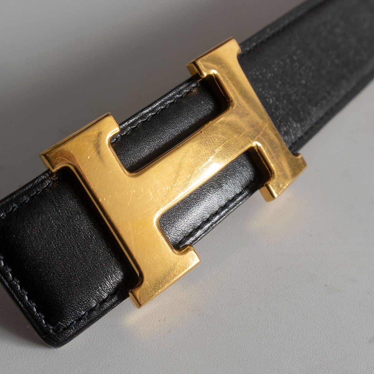 高級品】 HERMES 【コンスタンス Hバックル リバーシブル レザー