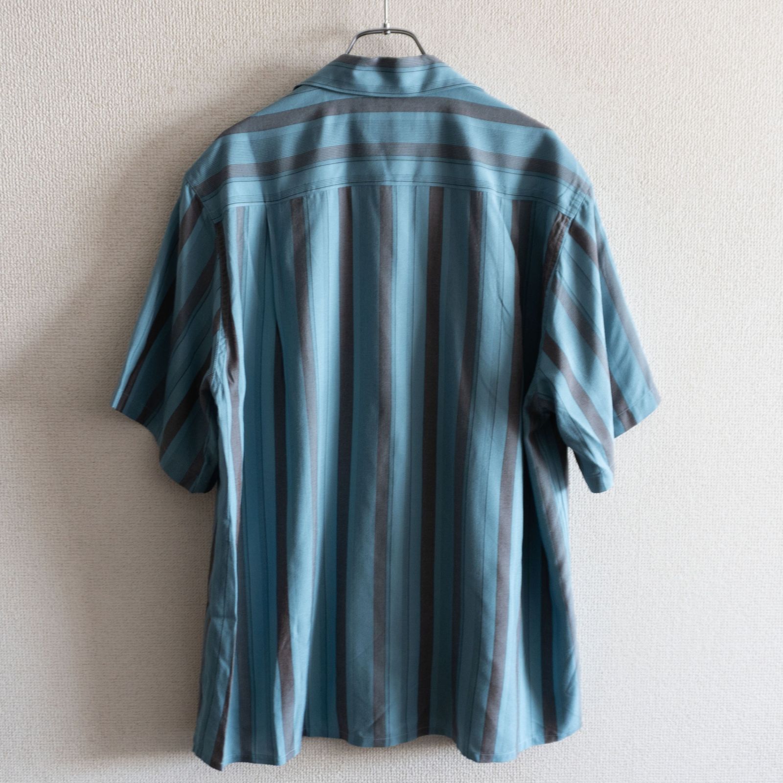 タグ付き未使用品】WACKO MARIA【STRIPED OPEN COLLAR SHIRT オープン