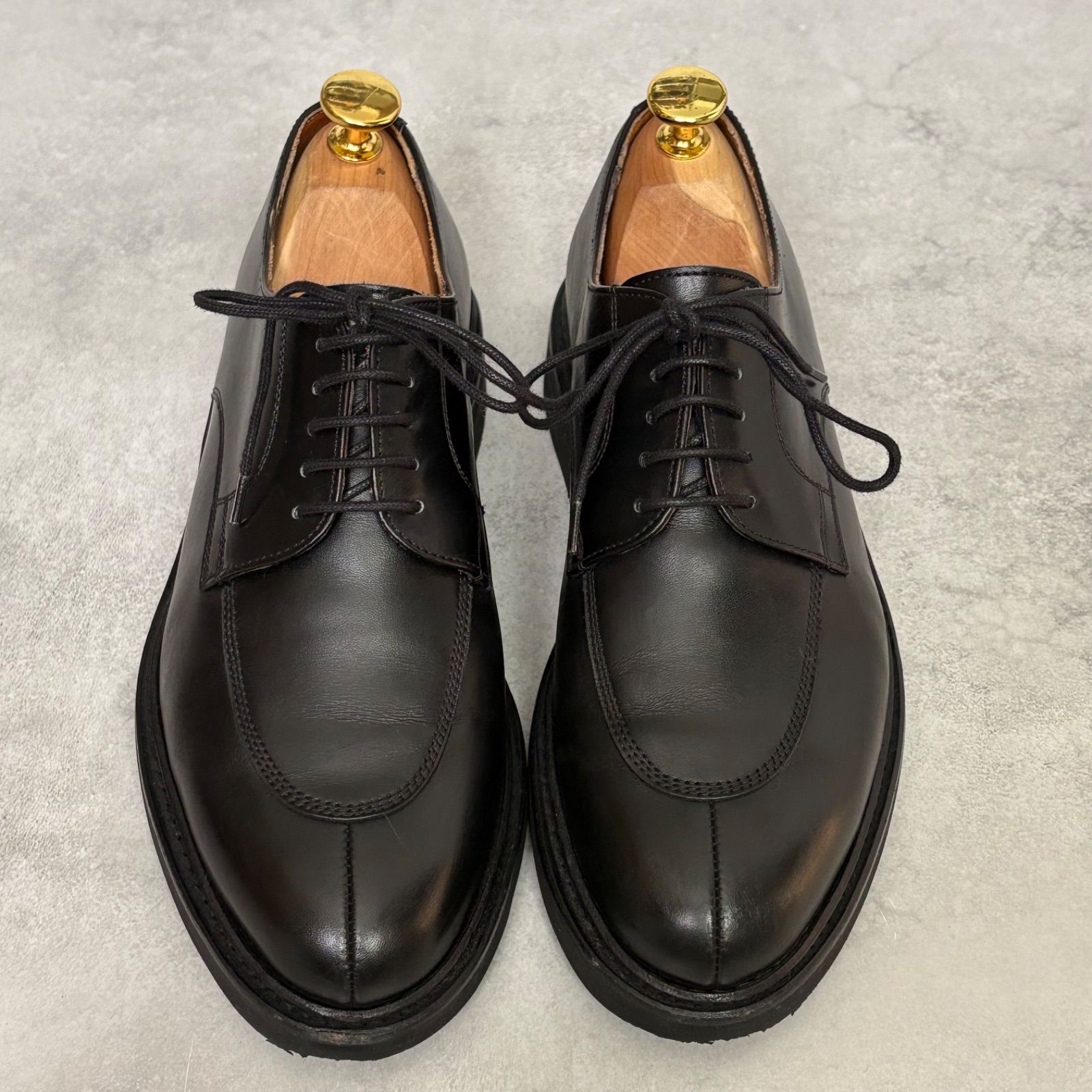 美品 バーウィック Berwick 6823 Uチップ 外羽根 ドレスシューズ 革靴