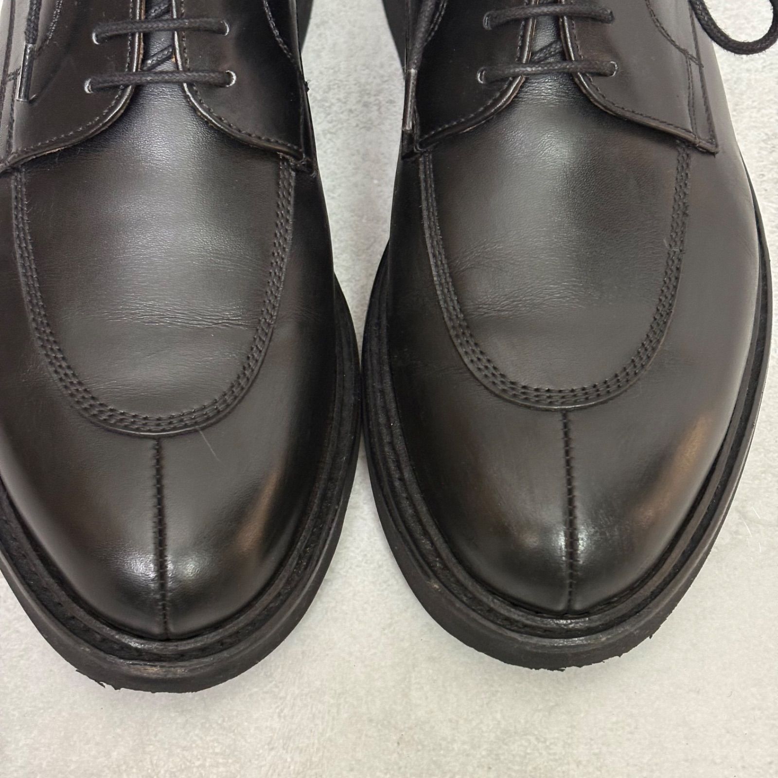 美品 バーウィック Berwick 6823 Uチップ 外羽根 ドレスシューズ 革靴