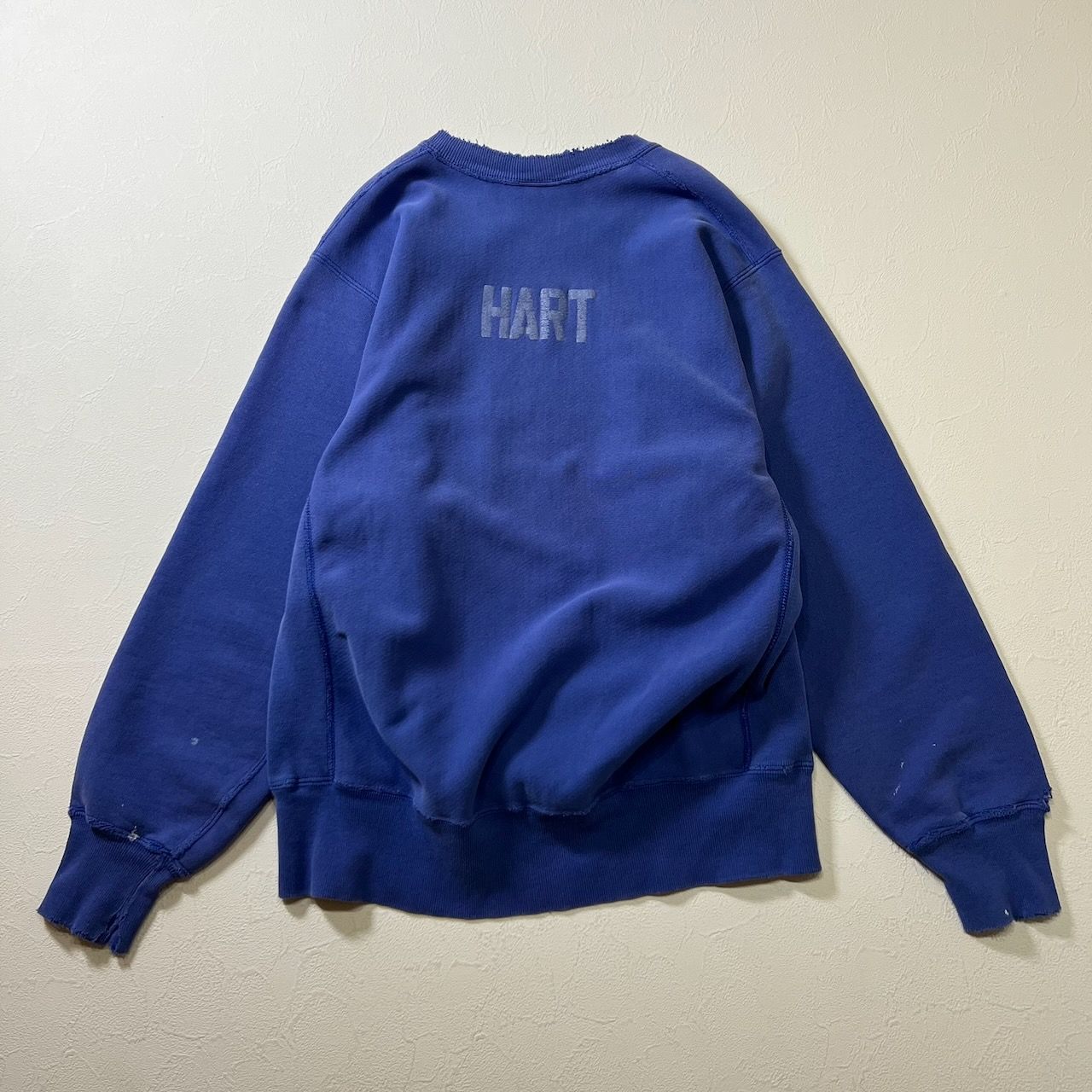 90s USA Lee CROSS GRAIN 雰囲気系 ボロ バックプリント スウェット 