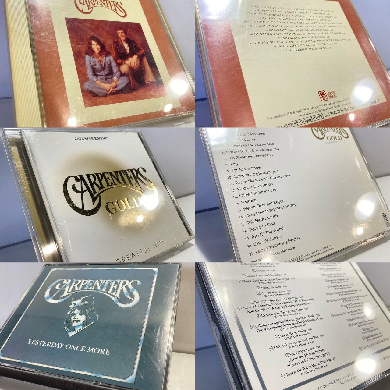 動作確認済 CD CARPENTERS カーペンターズ 3枚 まとめ売りGOLD他 洋楽 