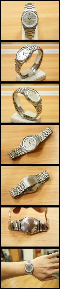  80年代 SEIKO 5 6309-602c mesh dial オートマチック時計 中綿アウター 自動巻き時計 腕時計(アナログ)