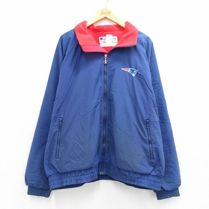 XL/古着 チャンピオン champion 長袖 ナイロン ジャケット メンズ 00 
