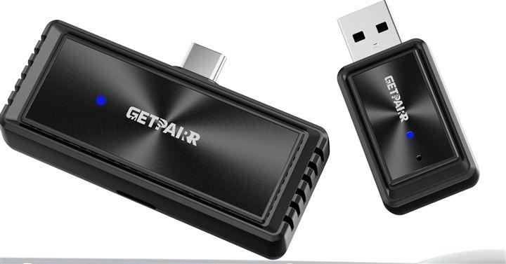 GETPAIRR Mirror Cast ワイヤレスミラーリングアダプター スマホ画面をカーナビにワイヤレスミラーリング 無線Apple CarPlay対応可 送信側・受信側アダプター 自動接続