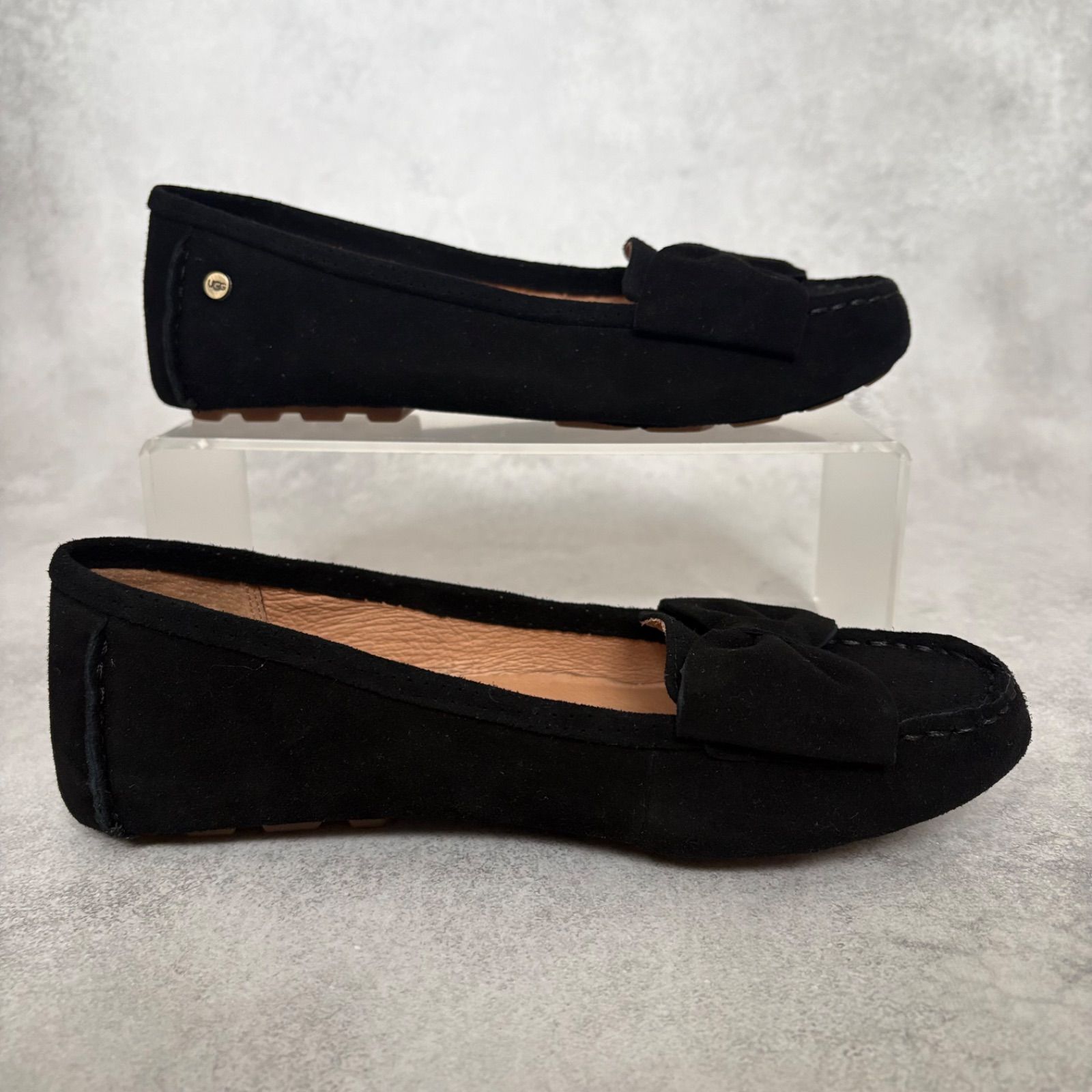 極美品】UGG アグ Seabrook シーブルック リボン モカシン