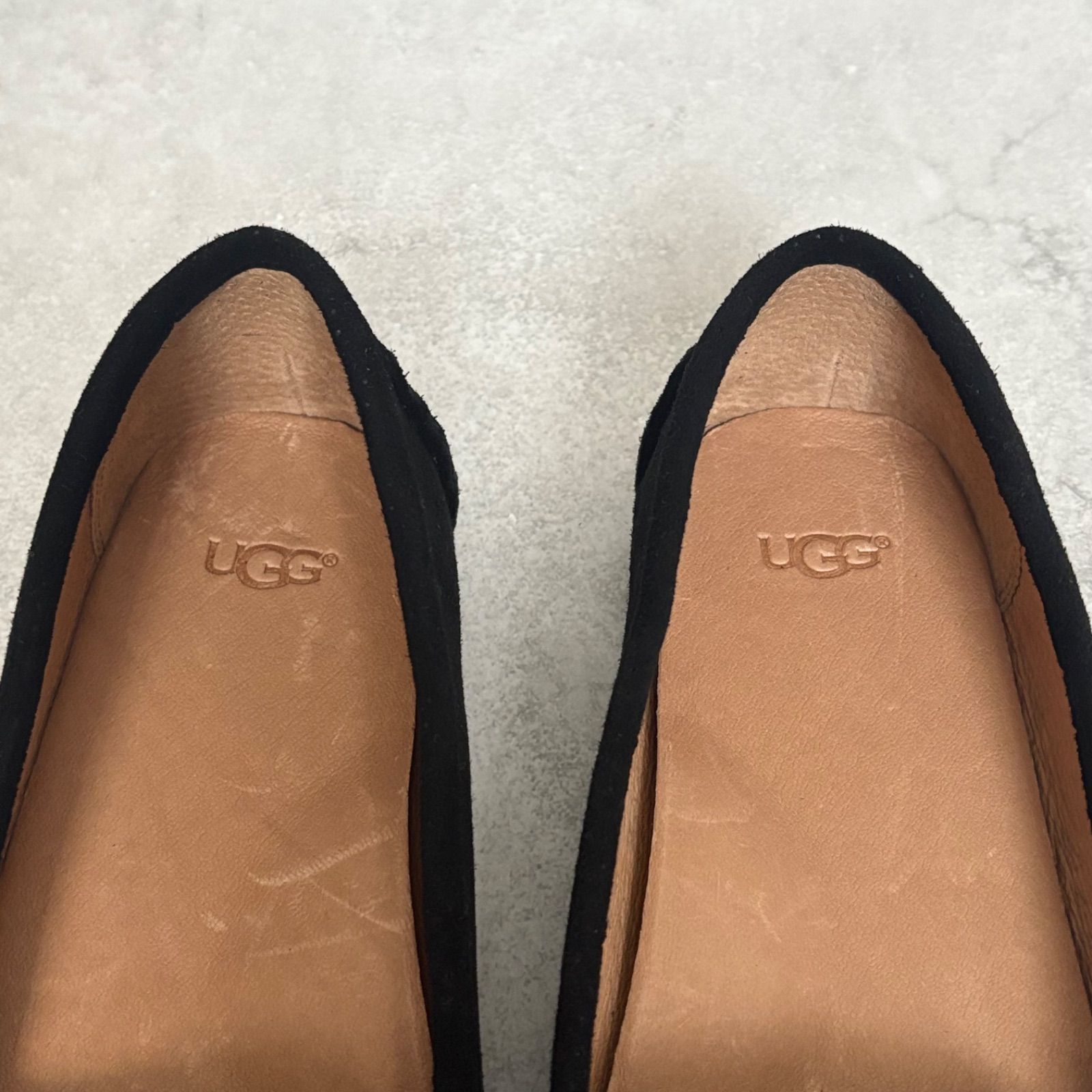 極美品】UGG アグ Seabrook シーブルック リボン モカシン