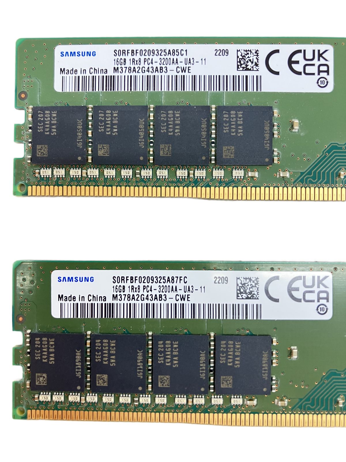 Samsung DDR4 32GB(16GBx2) ジャンクメモリ - ReReストア