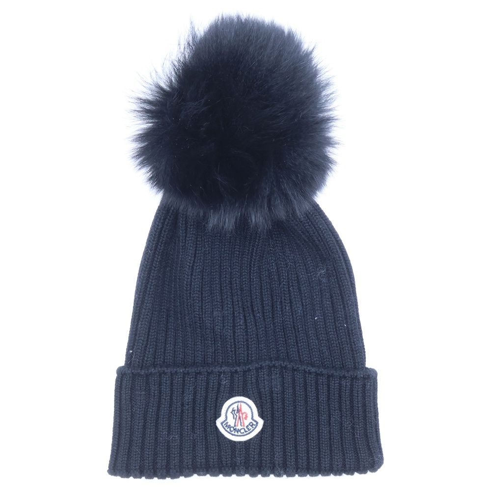 MONCLER (モンクレール) ロゴワッペン付 フォックス×ウール ニット